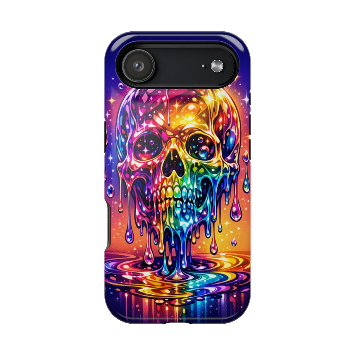 Prismatic Skull Drip Magnetic Phone Case - iPhone 17 Air