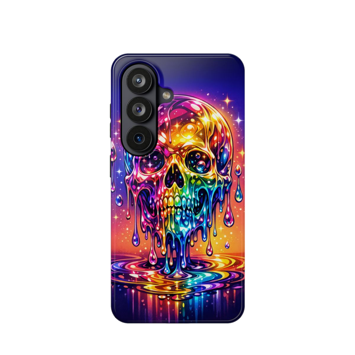Prismatic Skull Drip Magnetic Phone Case - Samsung Galaxy S26