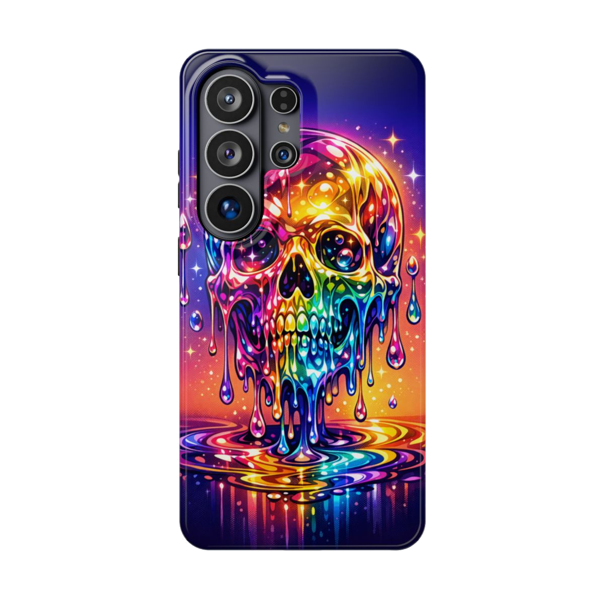Prismatic Skull Drip Magnetic Phone Case - Samsung Galaxy S26 Ultra