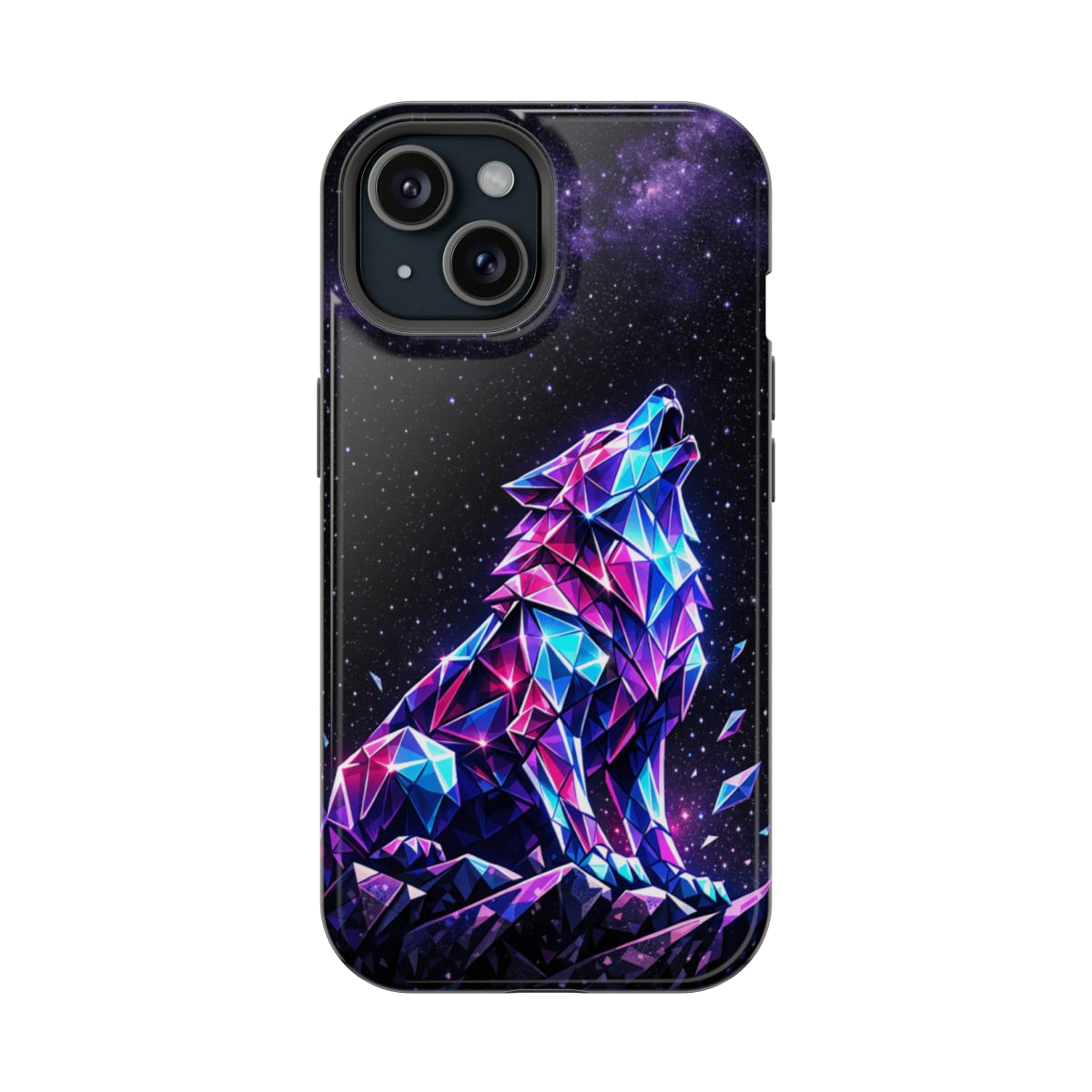 Neon Wolf Artistry Magnetic Phone Case - iPhone 15