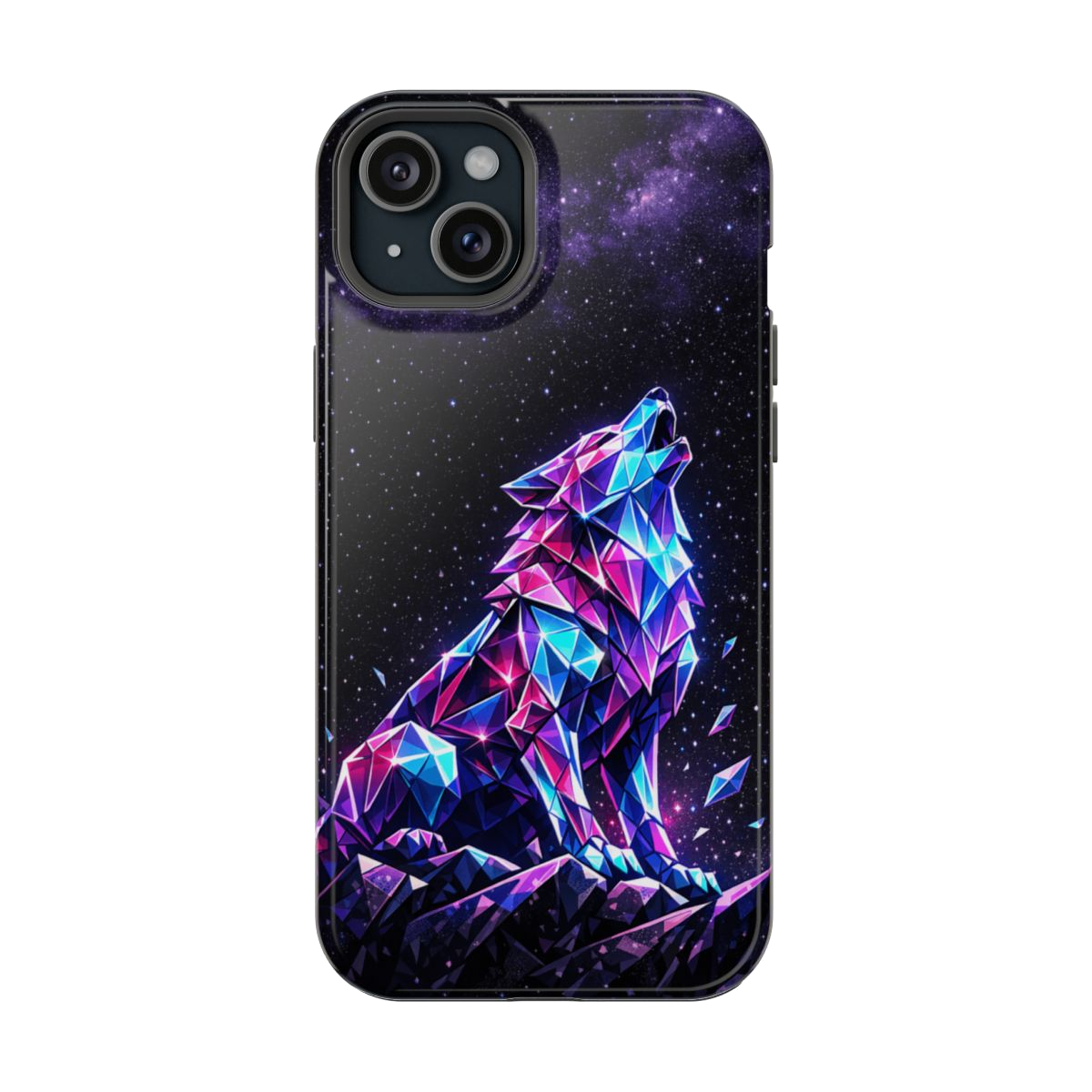 Neon Wolf Artistry Magnetic Phone Case - iPhone 15 Plus