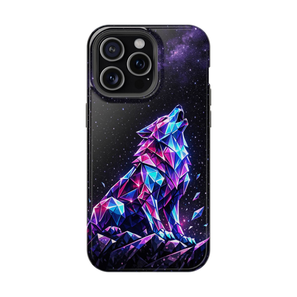 Neon Wolf Artistry Magnetic Phone Case - iPhone 15 Pro Max
