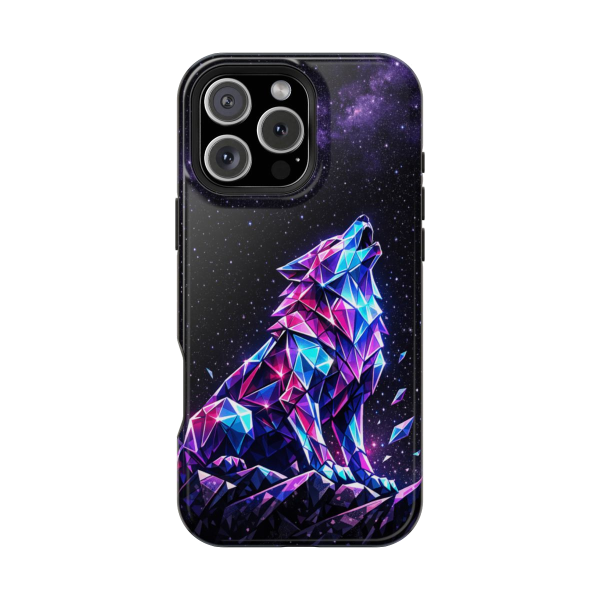 Neon Wolf Artistry Magnetic Phone Case - iPhone 16 Pro Max