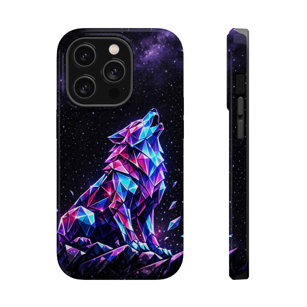 Neon Wolf Artistry Magnetic Phone Case - iPhone 14 Pro