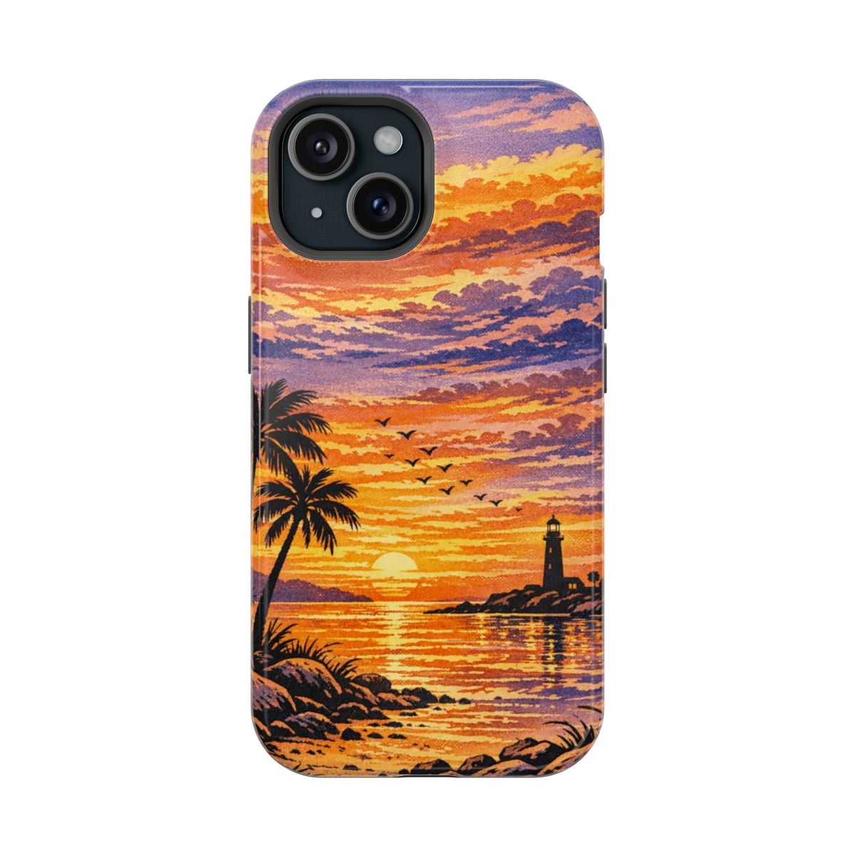 Coastal Dreamscape Print Magnetic Phone Case - iPhone 15