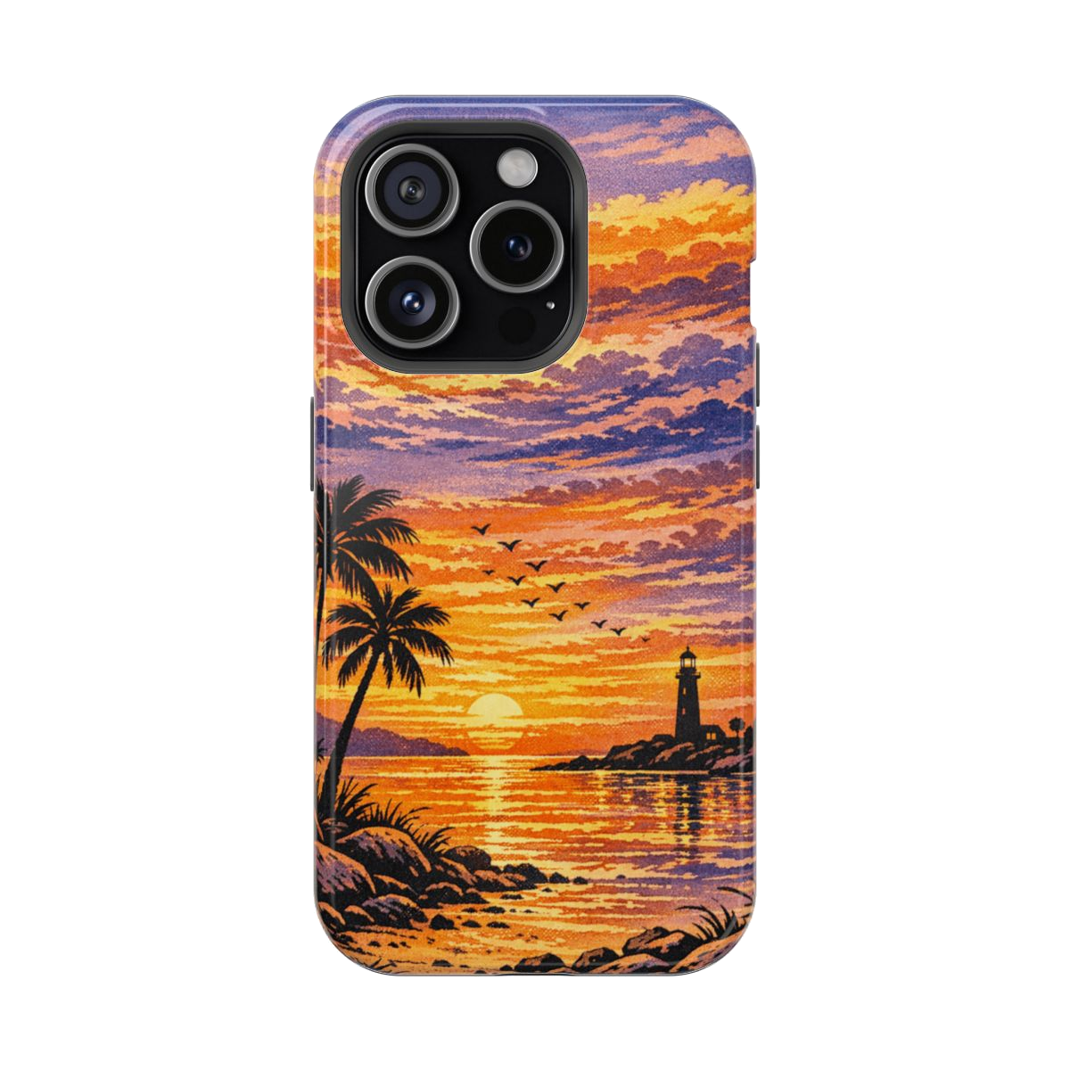Coastal Dreamscape Print Magnetic Phone Case - iPhone 15 Pro