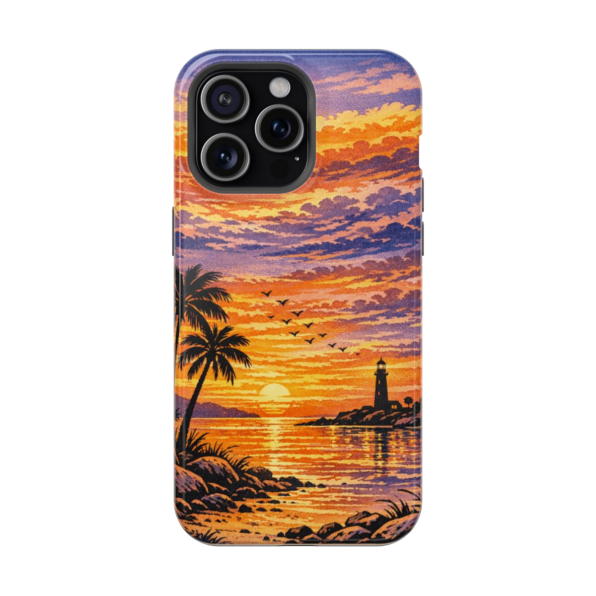 Coastal Dreamscape Print Magnetic Phone Case - iPhone 15 Pro Max