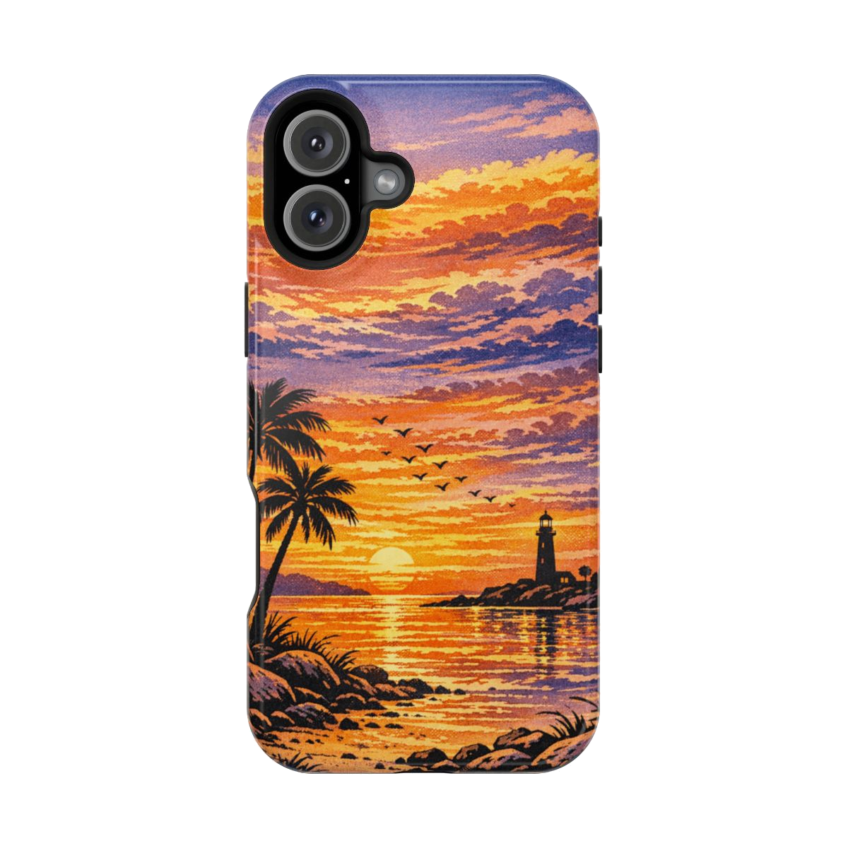 Coastal Dreamscape Print Magnetic Phone Case - iPhone 16 Plus