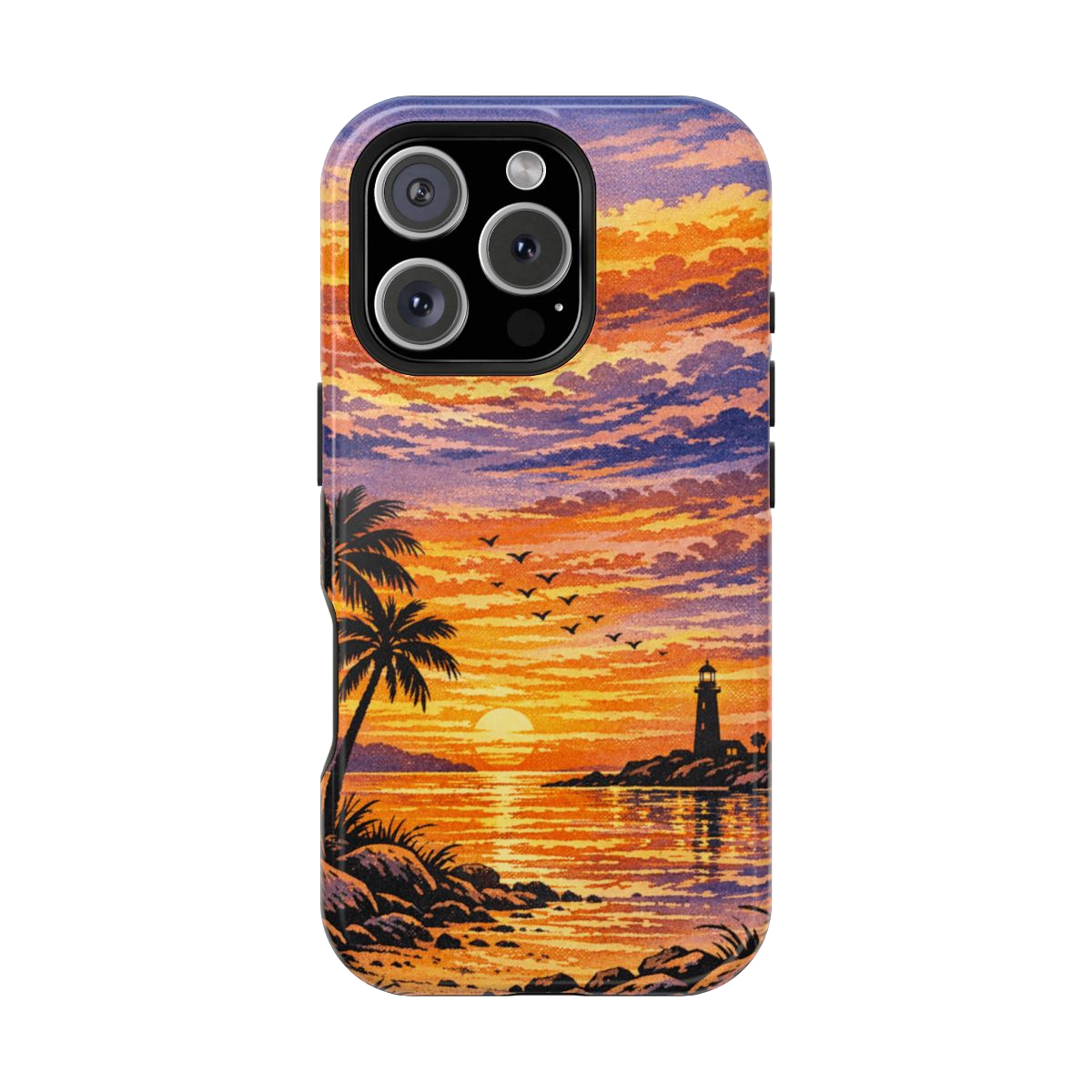 Coastal Dreamscape Print Magnetic Phone Case - iPhone 16 Pro