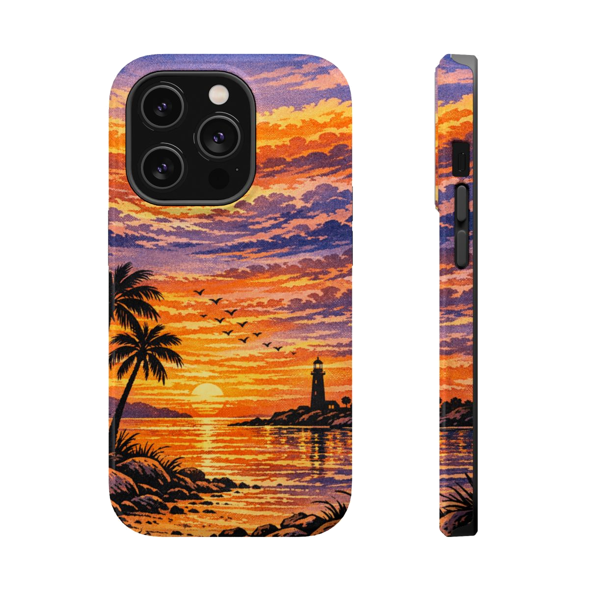 Coastal Dreamscape Print Magnetic Phone Case - iPhone 14 Pro