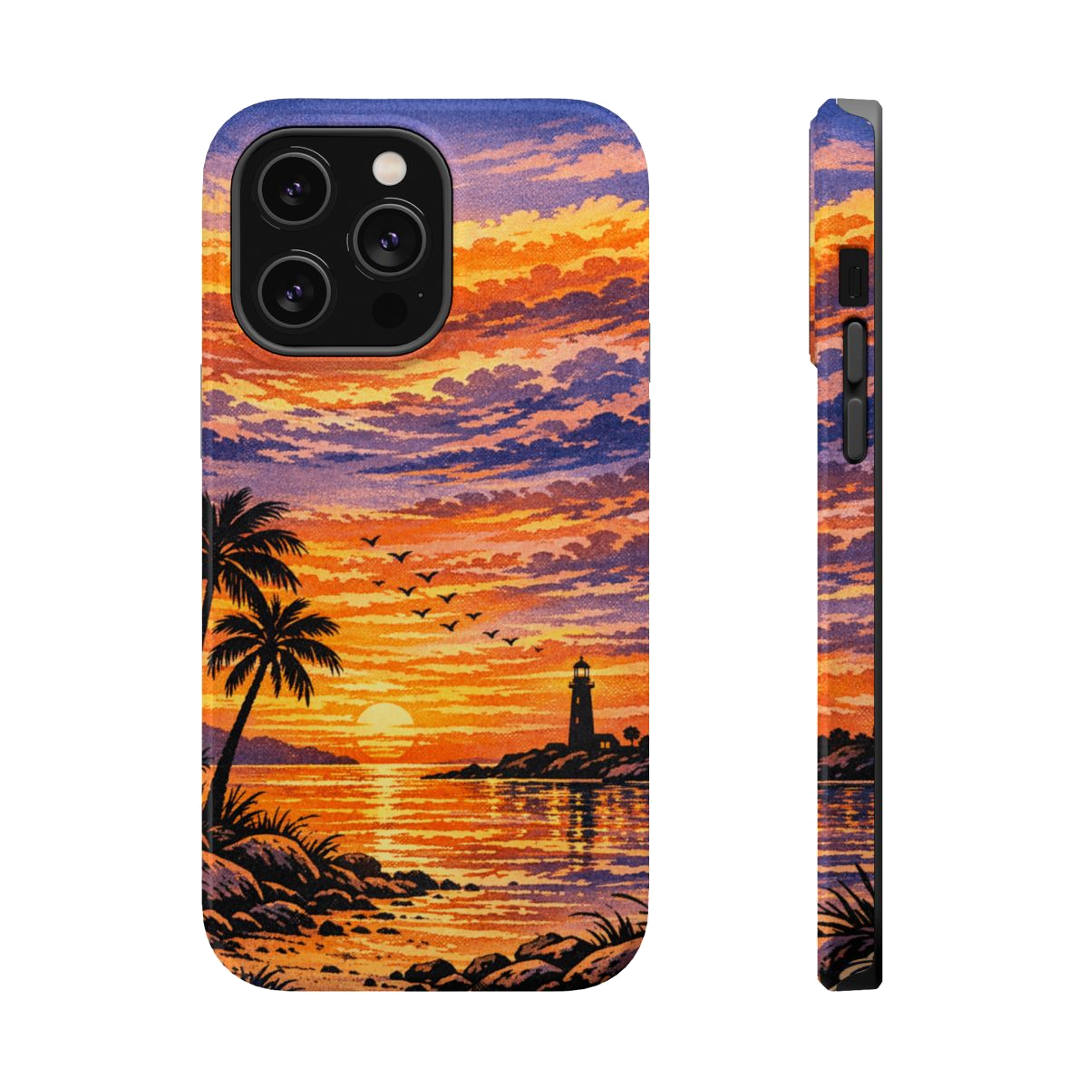Coastal Dreamscape Print Magnetic Phone Case - iPhone 14 Pro Max