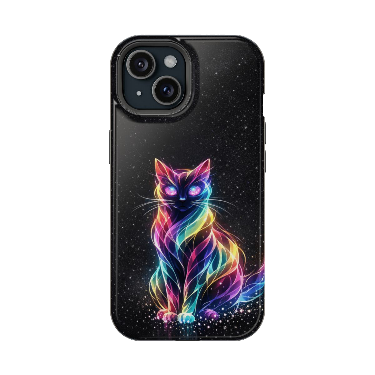 Mystic Aura Cat Magnetic Phone Case - iPhone 15