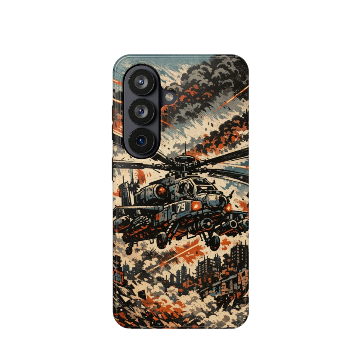 Helicopter Combat Magnetic Phone Case - Samsung Galaxy S26