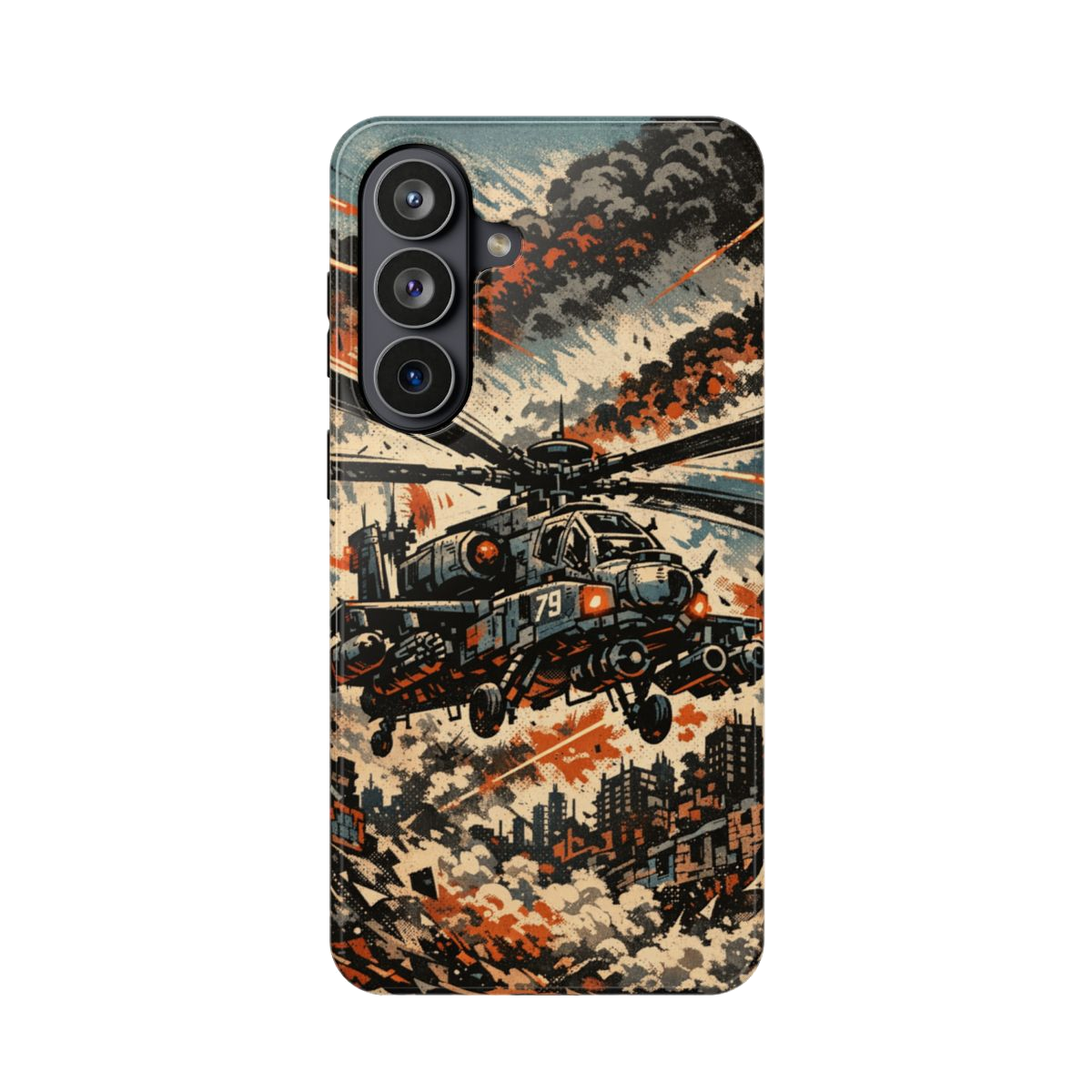Helicopter Combat Magnetic Phone Case - Samsung Galaxy S26 Plus