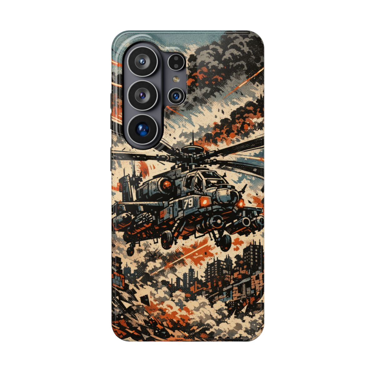 Helicopter Combat Magnetic Phone Case - Samsung Galaxy S26 Ultra
