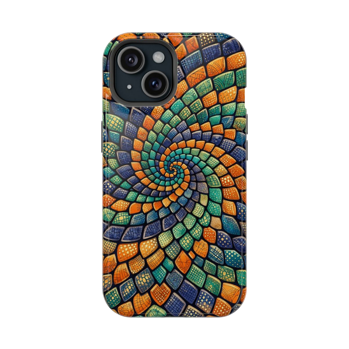 Reptilian Spiral Magnetic Phone Case - iPhone 15