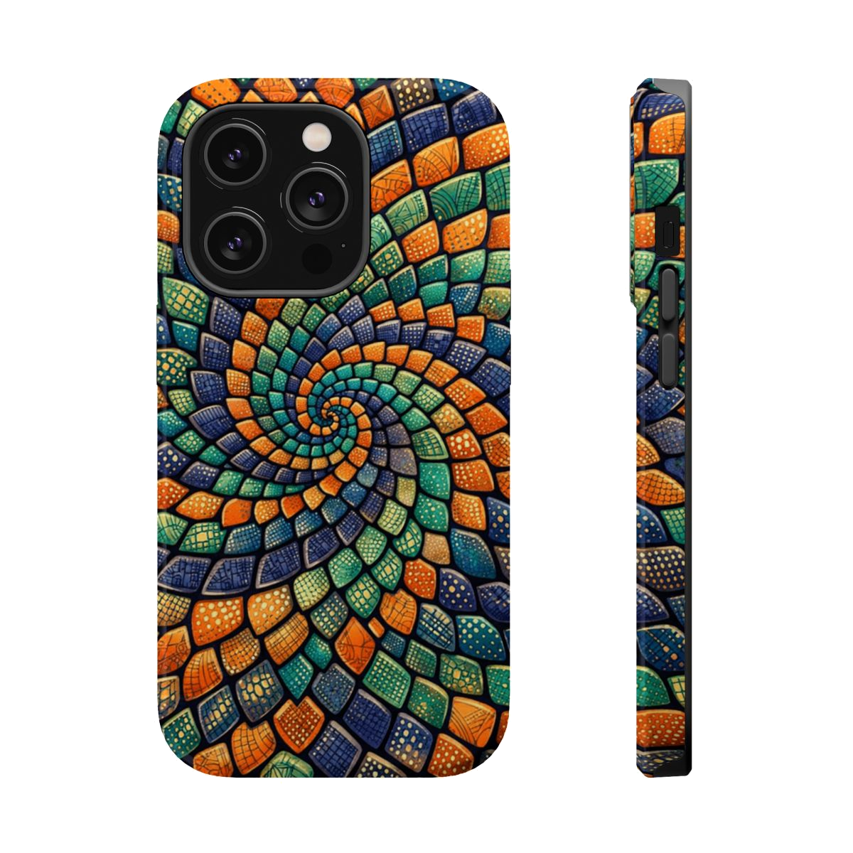 Reptilian Spiral Magnetic Phone Case - iPhone 14 Pro