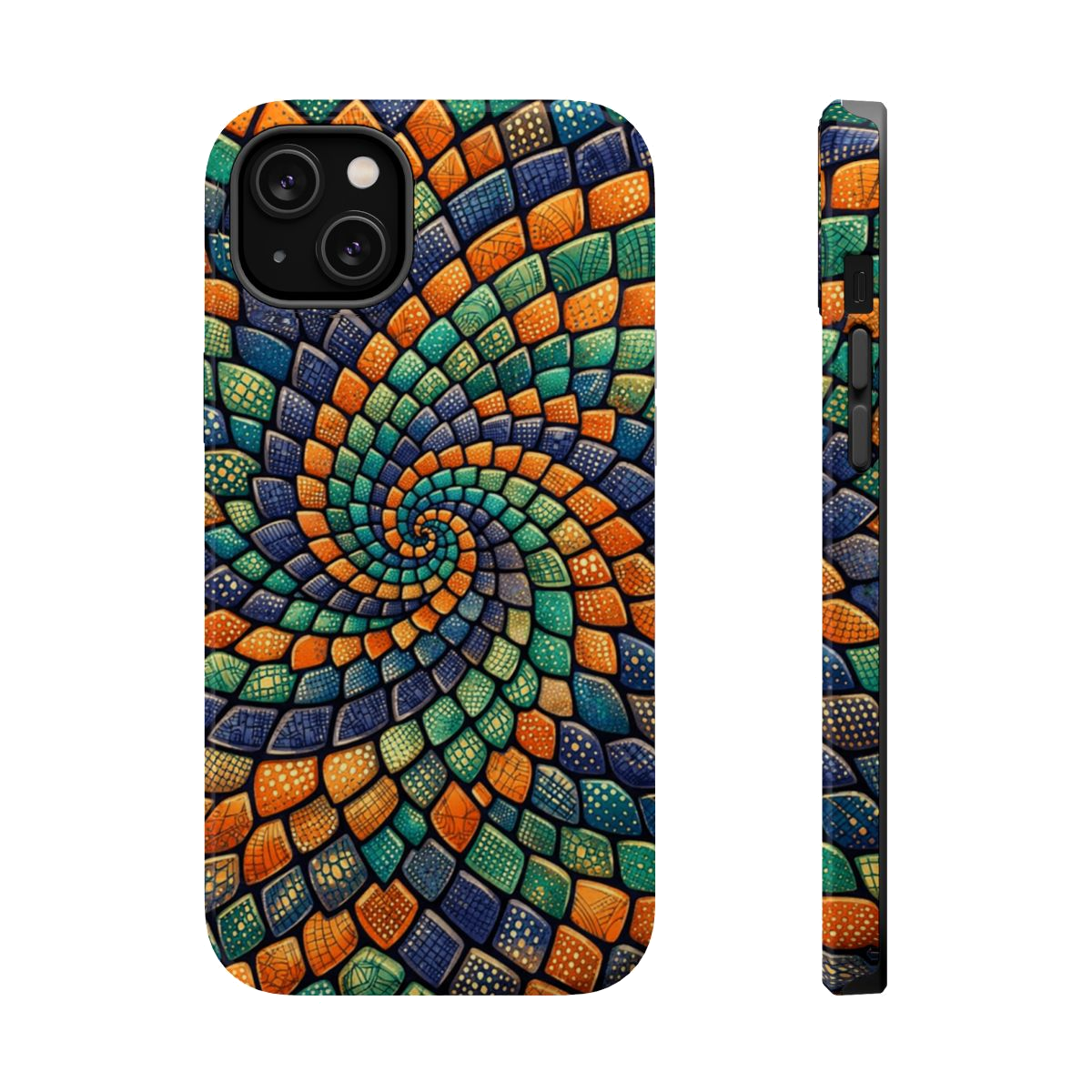 Reptilian Spiral Magnetic Phone Case - iPhone 14 Plus