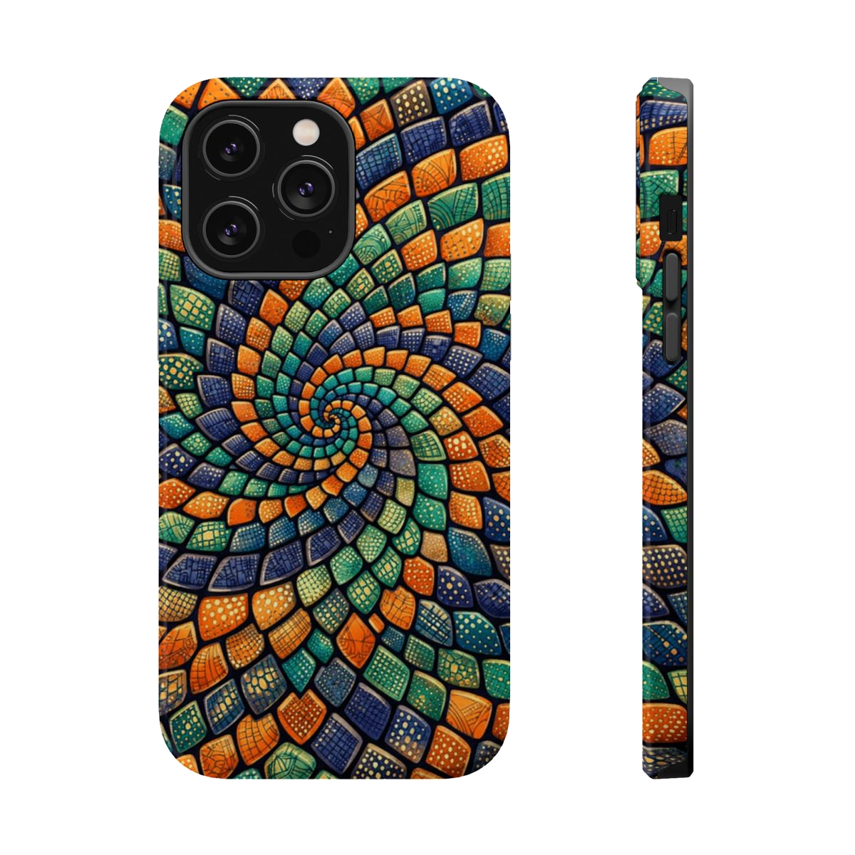 Reptilian Spiral Magnetic Phone Case - iPhone 14 Pro Max