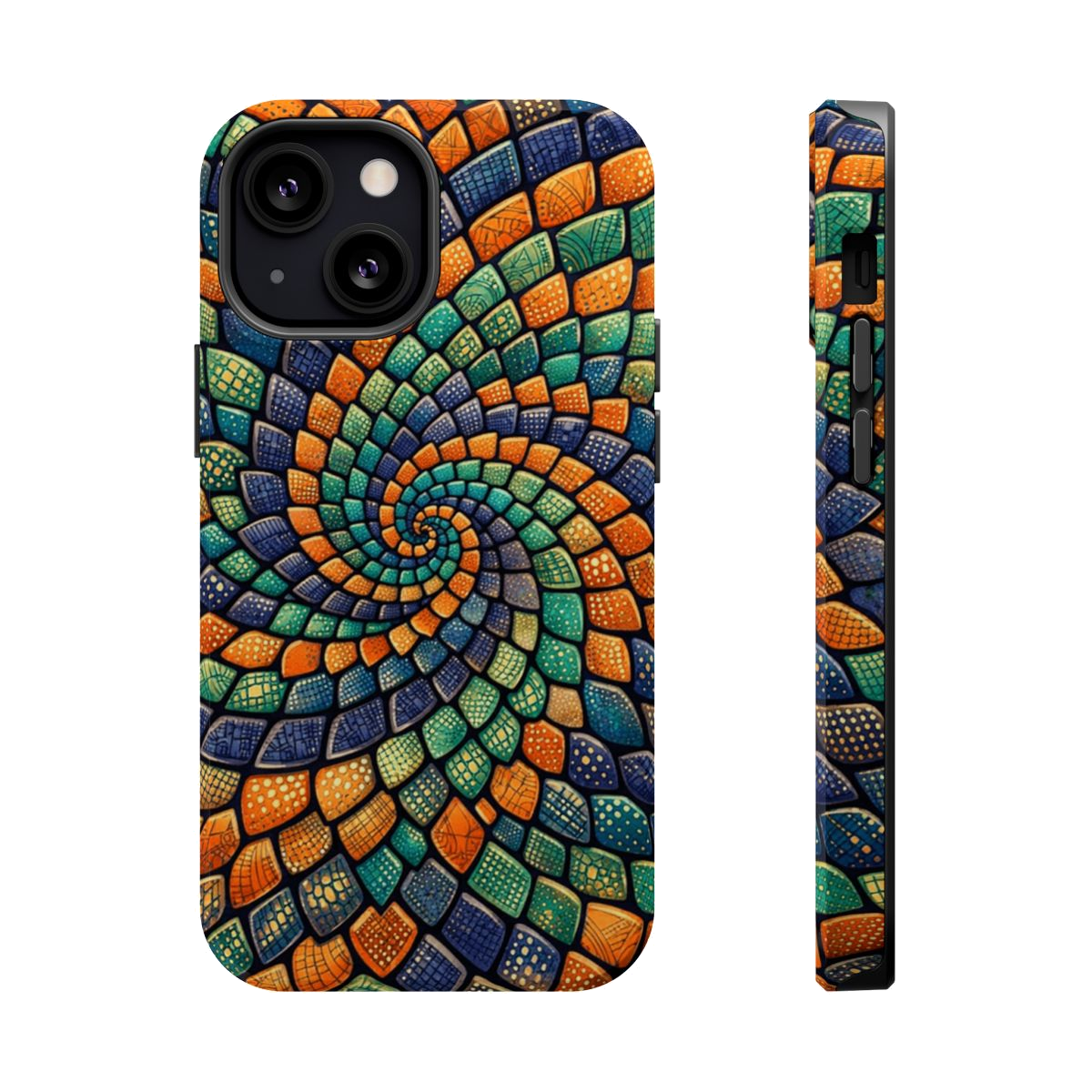 Reptilian Spiral Magnetic Phone Case - iPhone 13 Mini