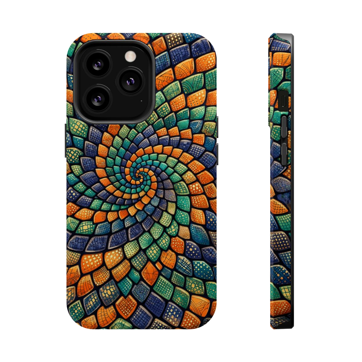Reptilian Spiral Magnetic Phone Case - iPhone 13 Pro