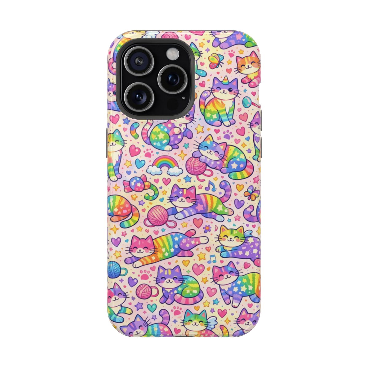 Rainbow Kitties! Magnetic Phone Case - iPhone 15 Pro Max