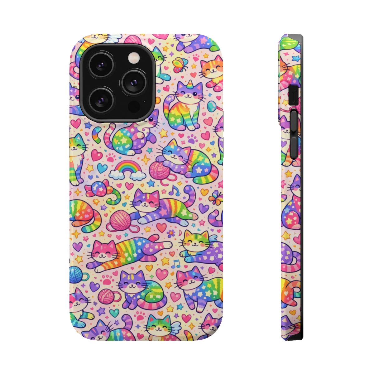 Rainbow Kitties! Magnetic Phone Case - iPhone 14 Pro Max