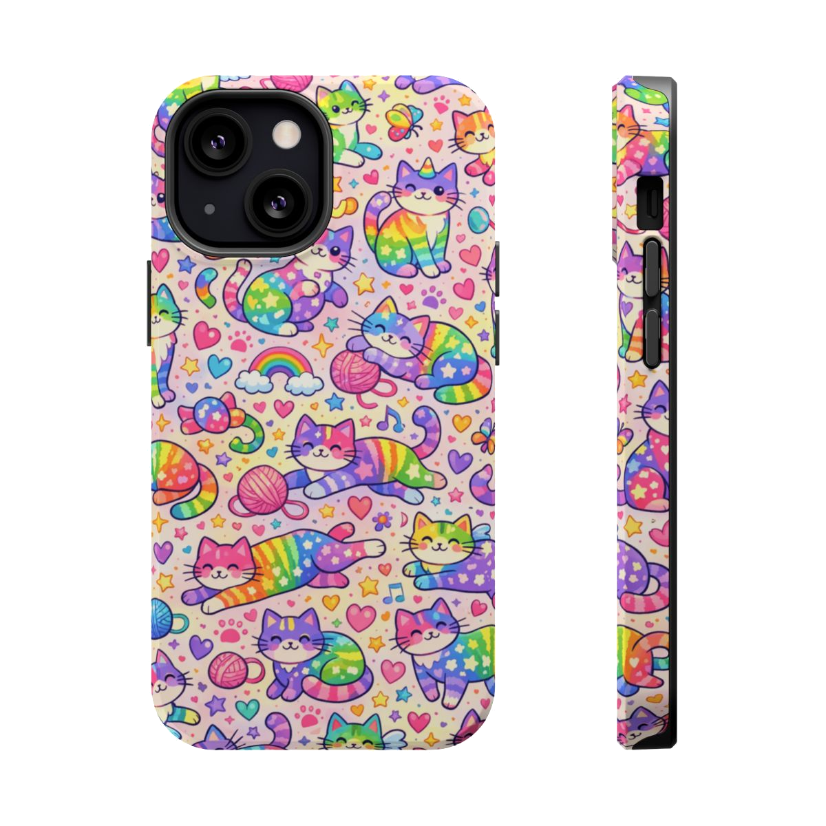Rainbow Kitties! Magnetic Phone Case - iPhone 13 Mini
