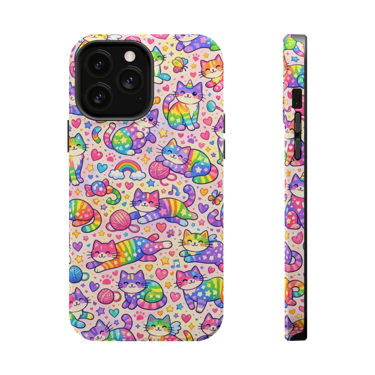 Rainbow Kitties! Magnetic Phone Case - iPhone 13 Pro Max