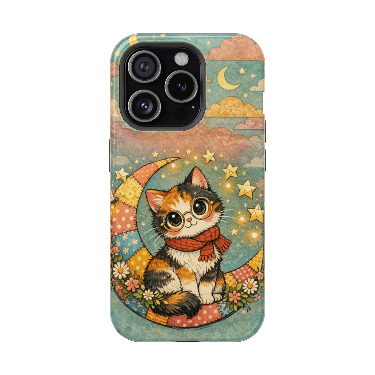 Charming Cat Magnetic Phone Case - iPhone 15 Pro