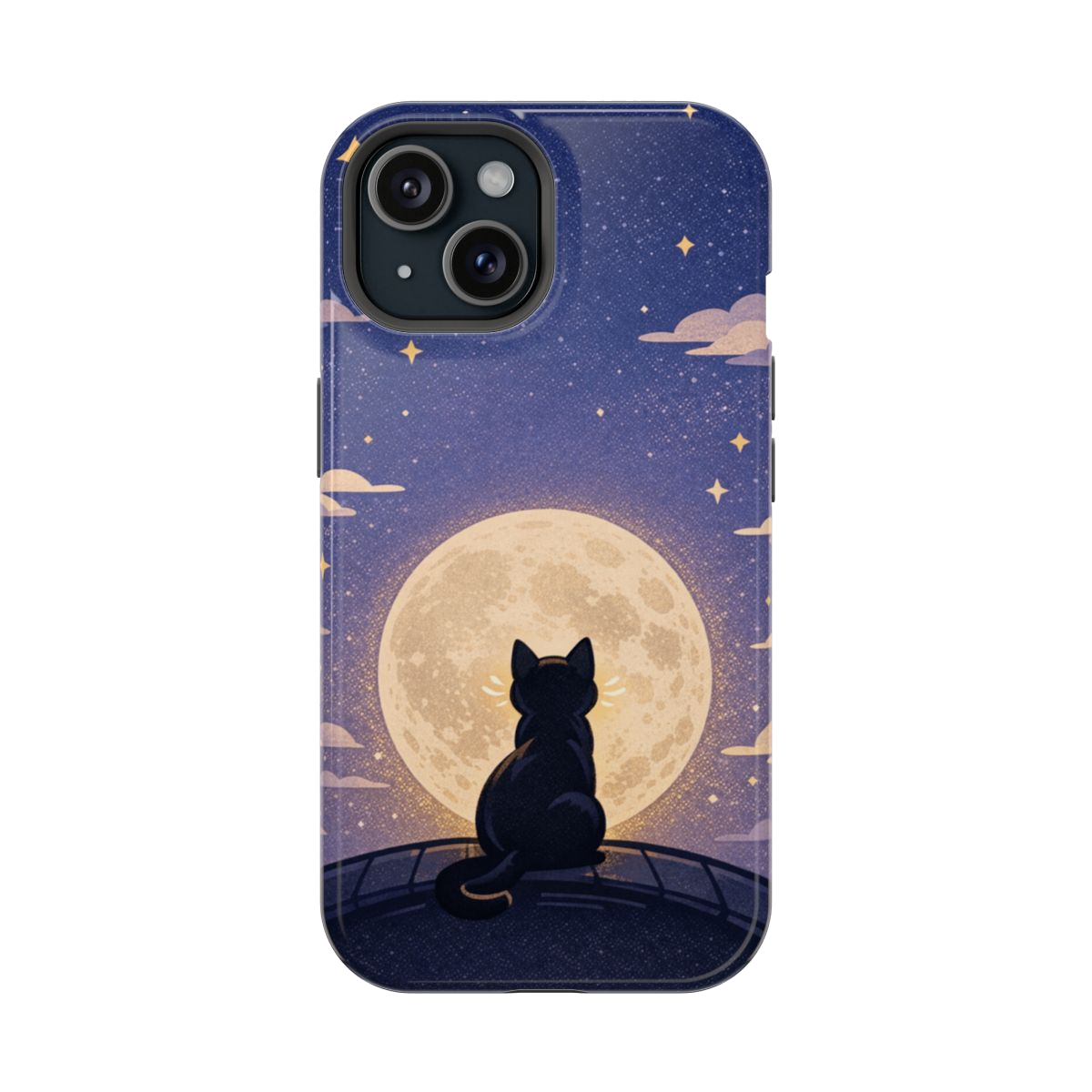 Full Moon Feline  Magnetic Phone Case - iPhone 15