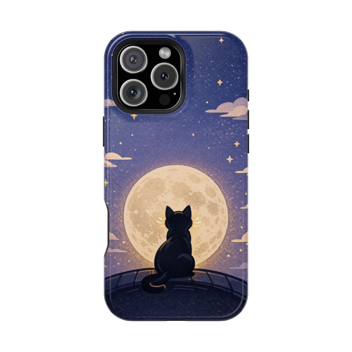 Full Moon Feline  Magnetic Phone Case - iPhone 16 Pro Max