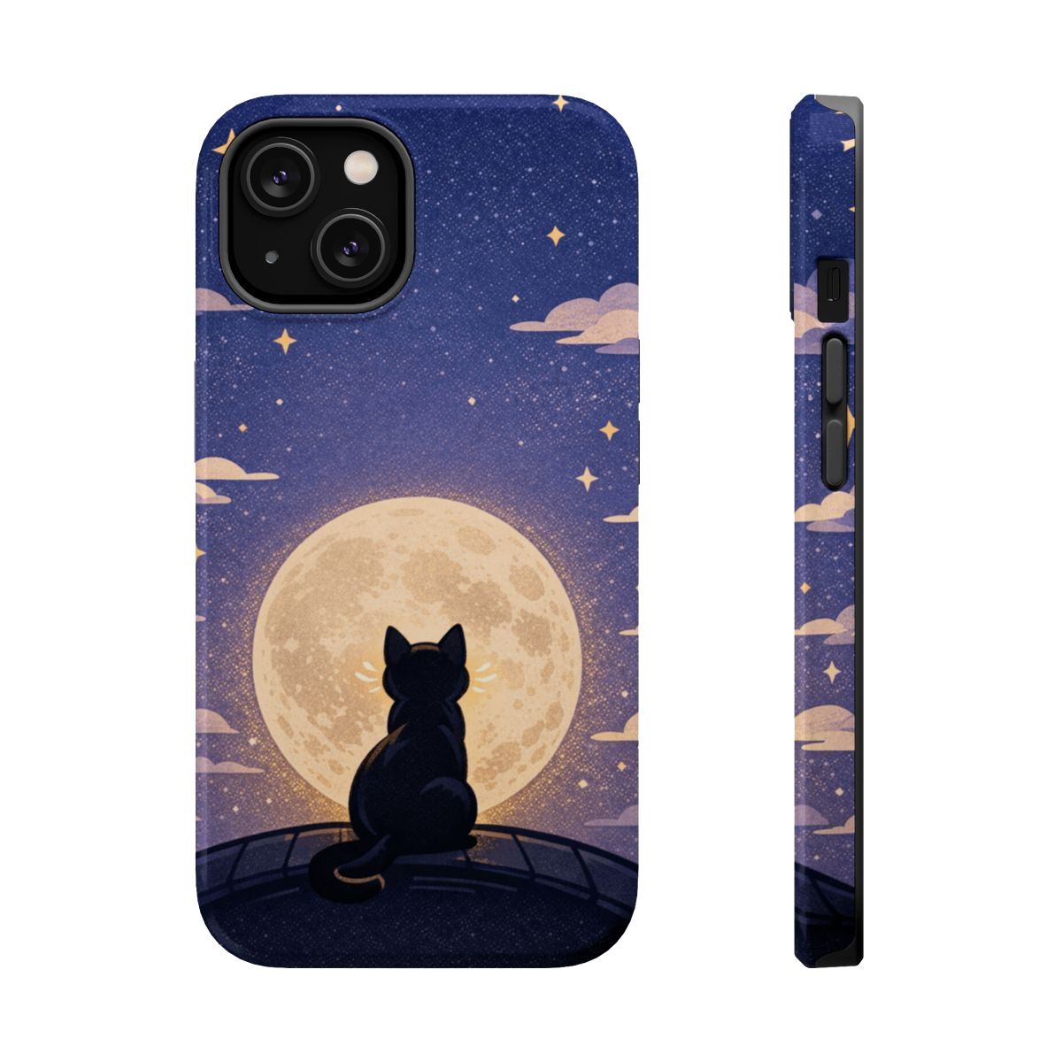 Full Moon Feline  Magnetic Phone Case - iPhone 14