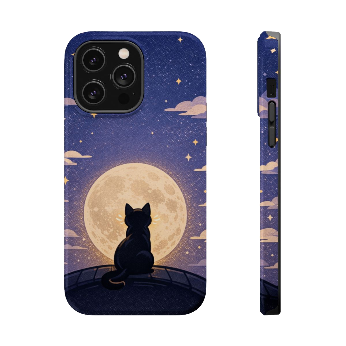 Full Moon Feline  Magnetic Phone Case - iPhone 14 Pro Max