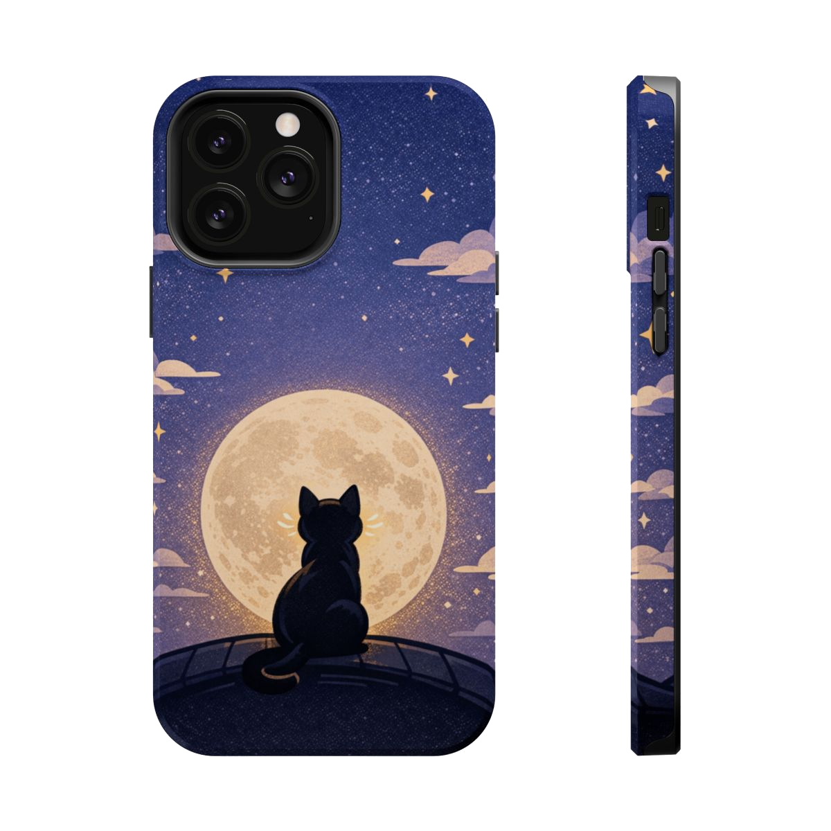 Full Moon Feline  Magnetic Phone Case - iPhone 13 Pro Max