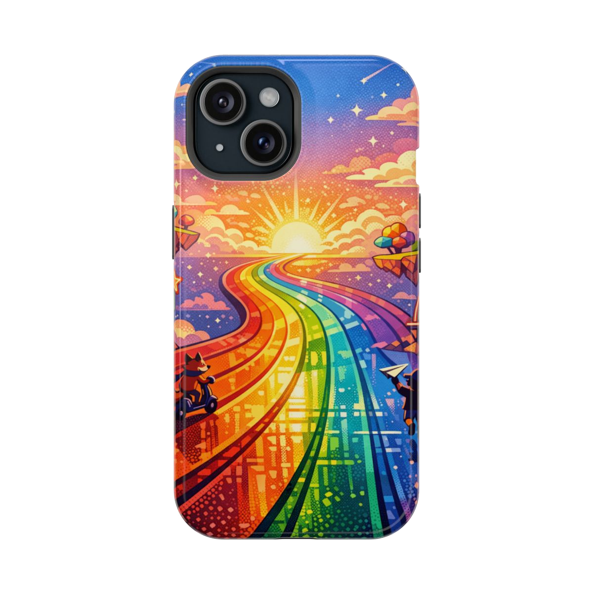 Rainbow Highway Magnetic Phone Case - iPhone 15