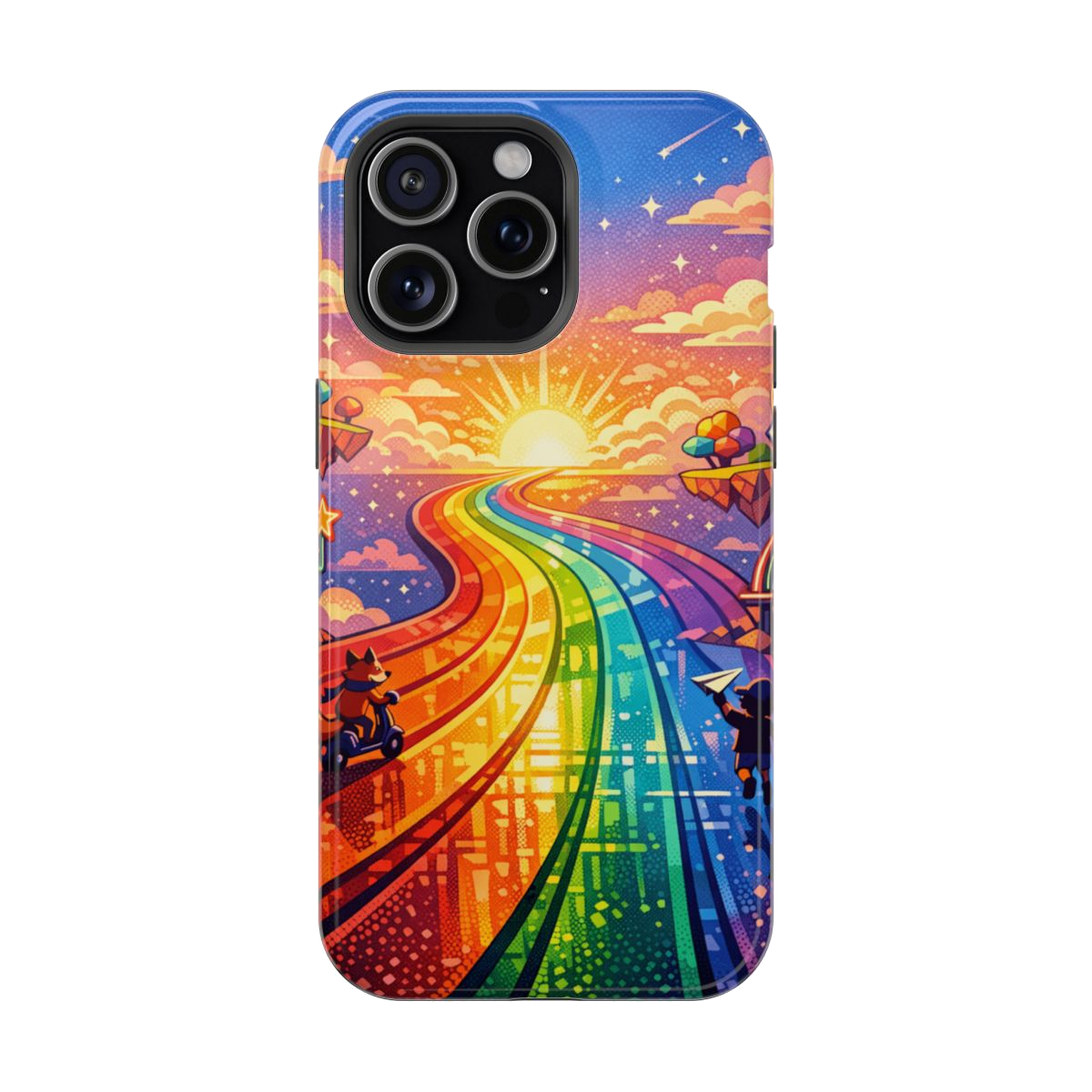 Rainbow Highway Magnetic Phone Case - iPhone 15 Pro Max