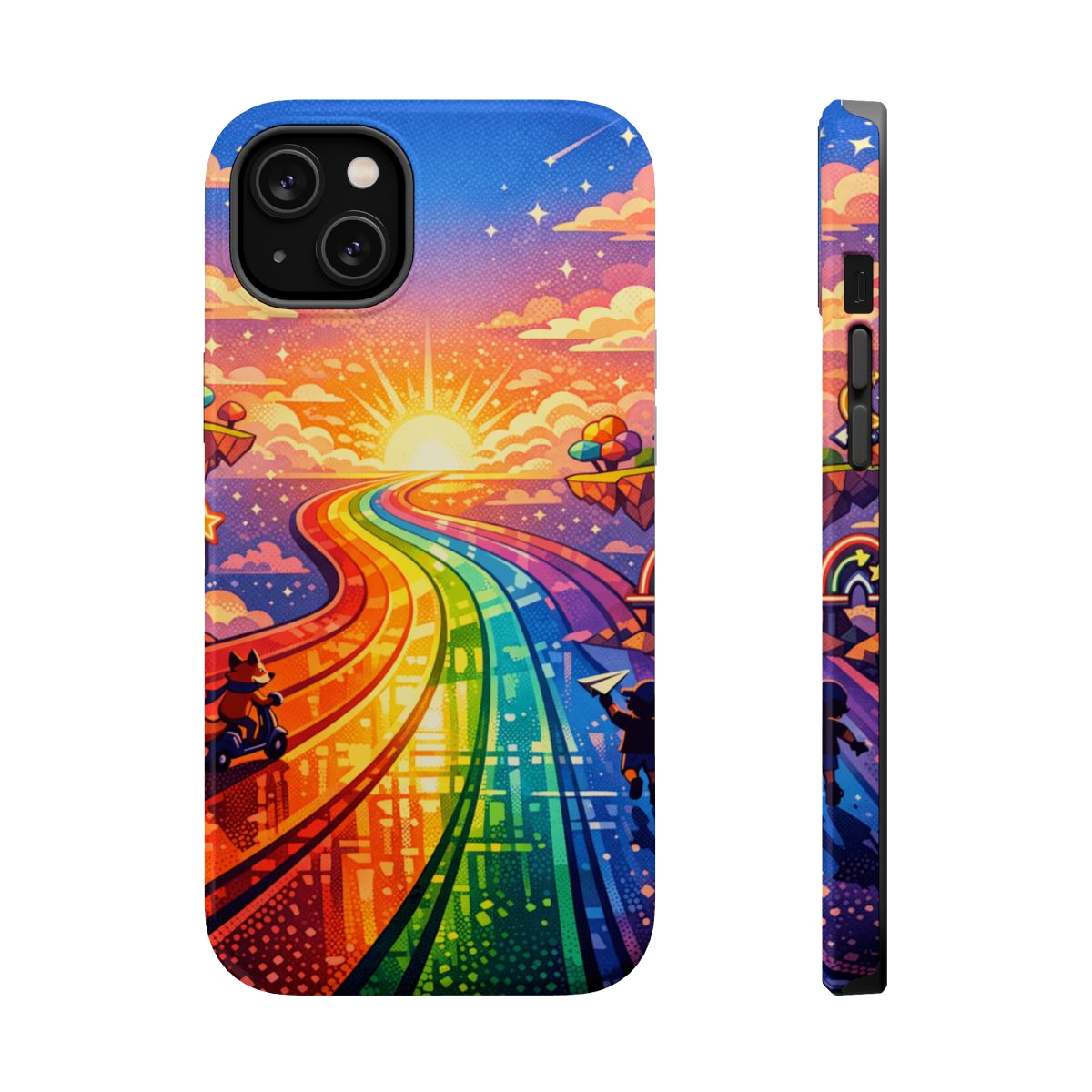 Rainbow Highway Magnetic Phone Case - iPhone 14 Plus