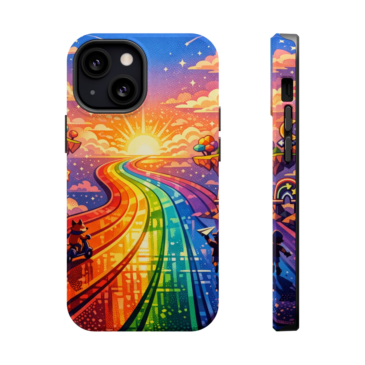 Rainbow Highway Magnetic Phone Case - iPhone 13 Mini