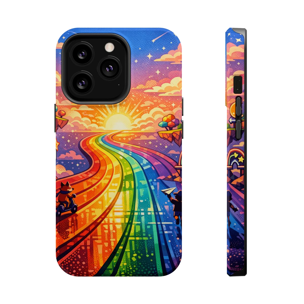 Rainbow Highway Magnetic Phone Case - iPhone 13 Pro