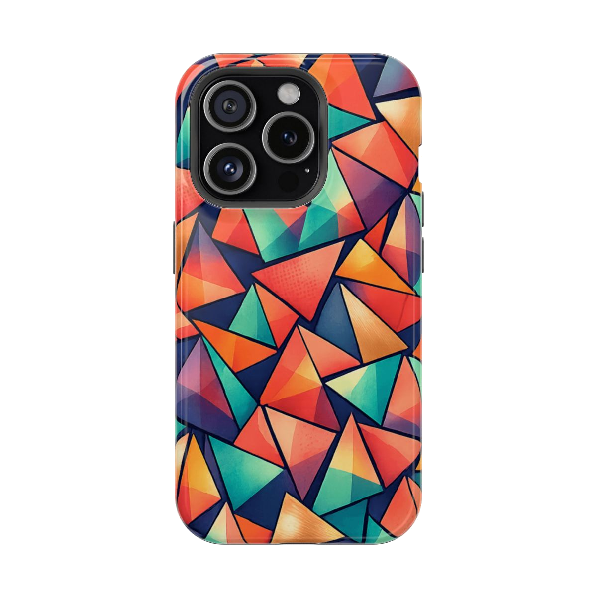 Geometric Madness Magnetic Phone Case - iPhone 15 Pro