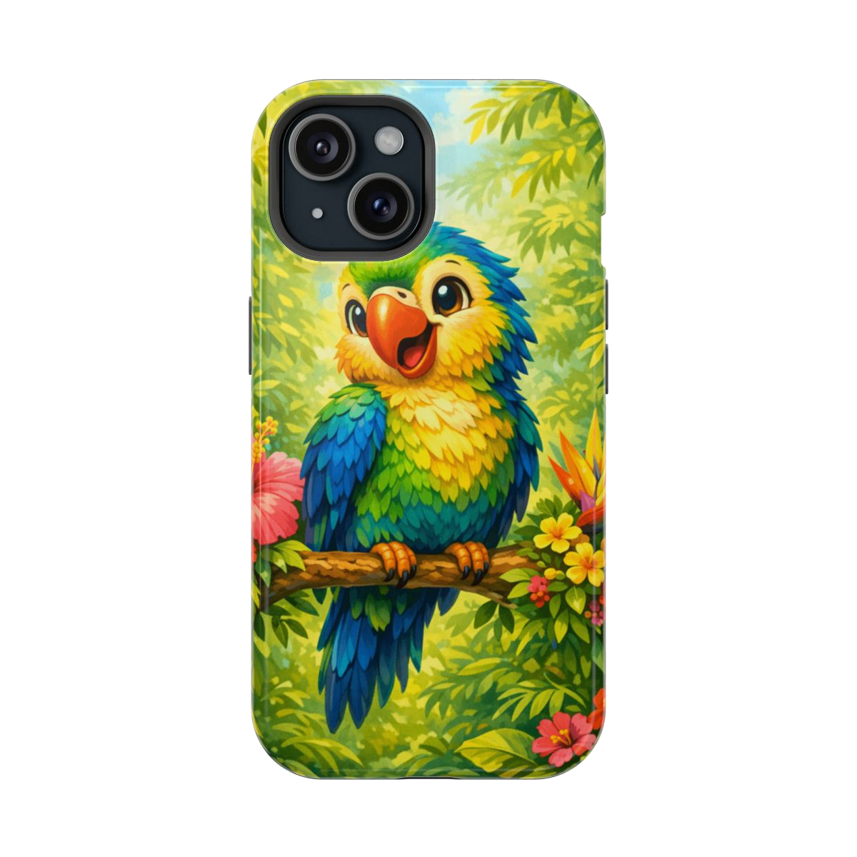 Cheery Parrot Magnetic Phone Case - iPhone 15