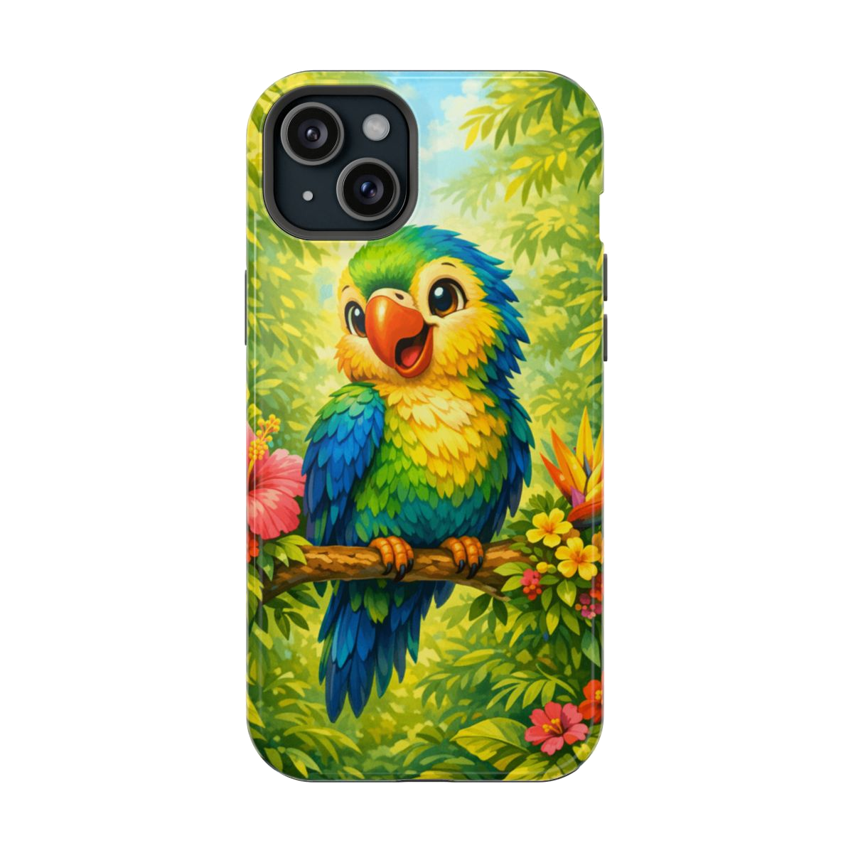 Cheery Parrot Magnetic Phone Case - iPhone 15 Plus