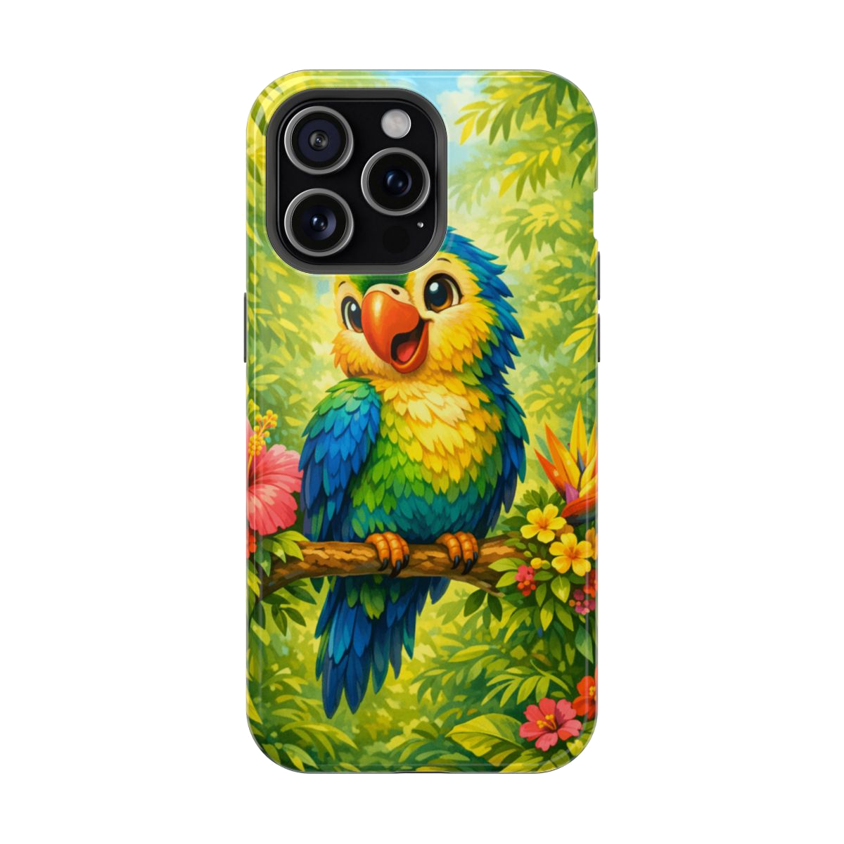 Cheery Parrot Magnetic Phone Case - iPhone 15 Pro Max