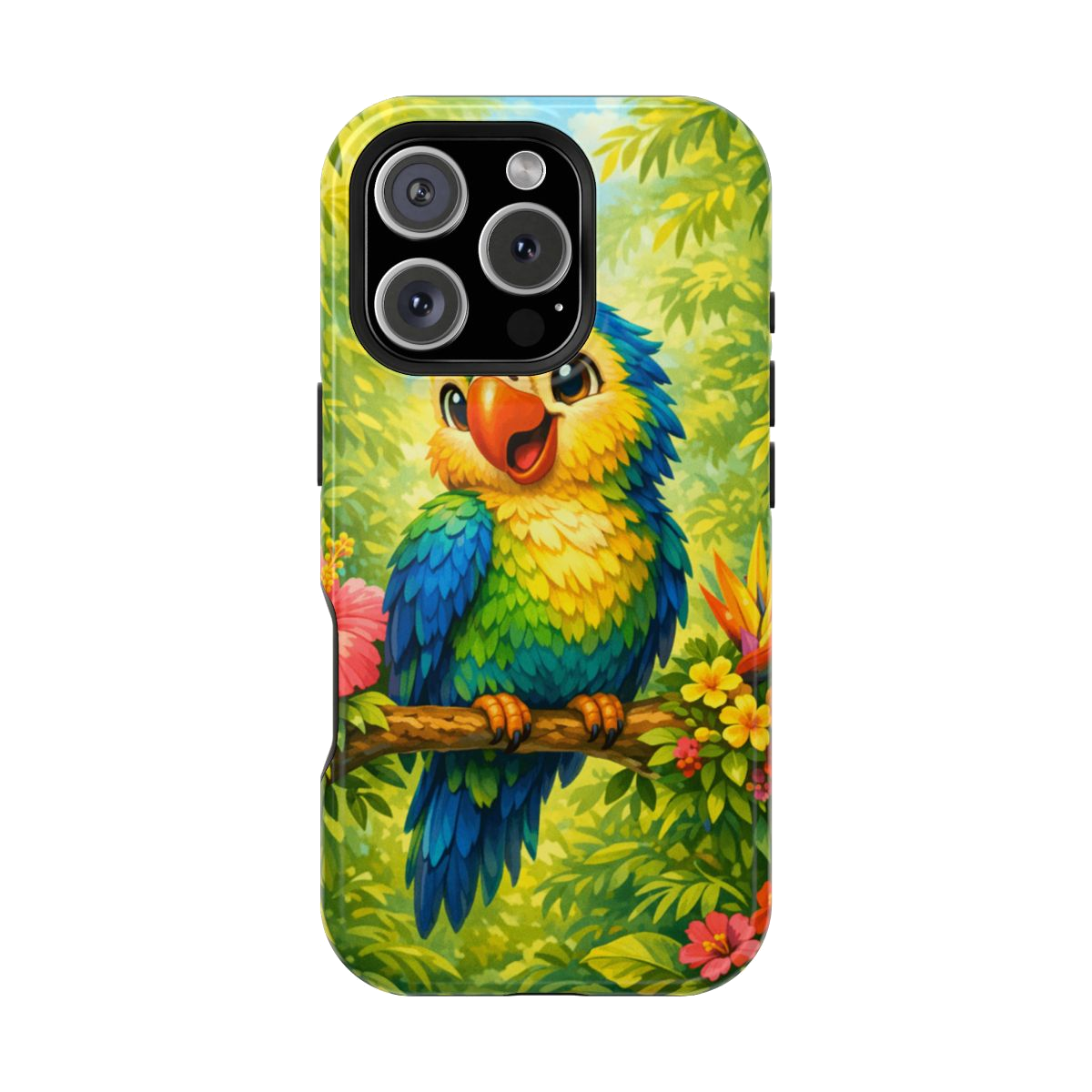 Cheery Parrot Magnetic Phone Case - iPhone 16 Pro