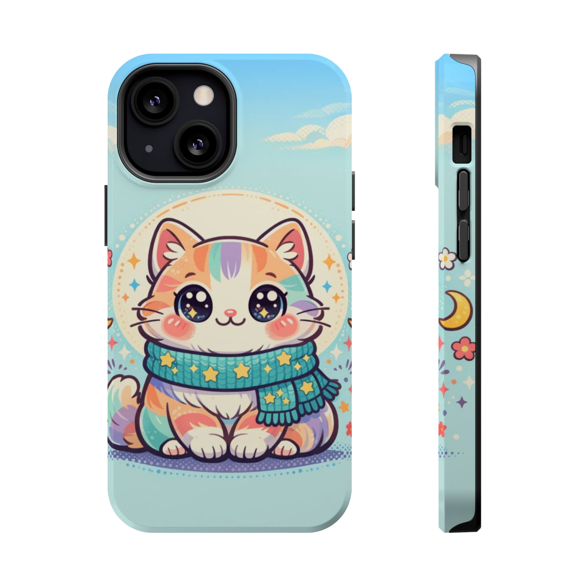 Happy Kitty Magnetic Phone Case - iPhone 13 Mini