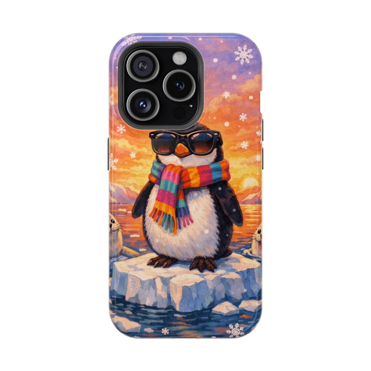 Cool Penguin Vibes Magnetic Phone Case - iPhone 15 Pro