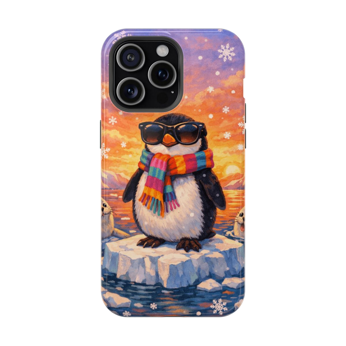 Cool Penguin Vibes Magnetic Phone Case - iPhone 15 Pro Max