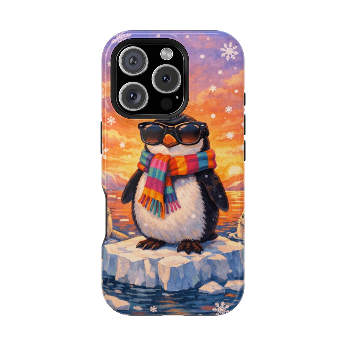 Cool Penguin Vibes Magnetic Phone Case - iPhone 16 Pro