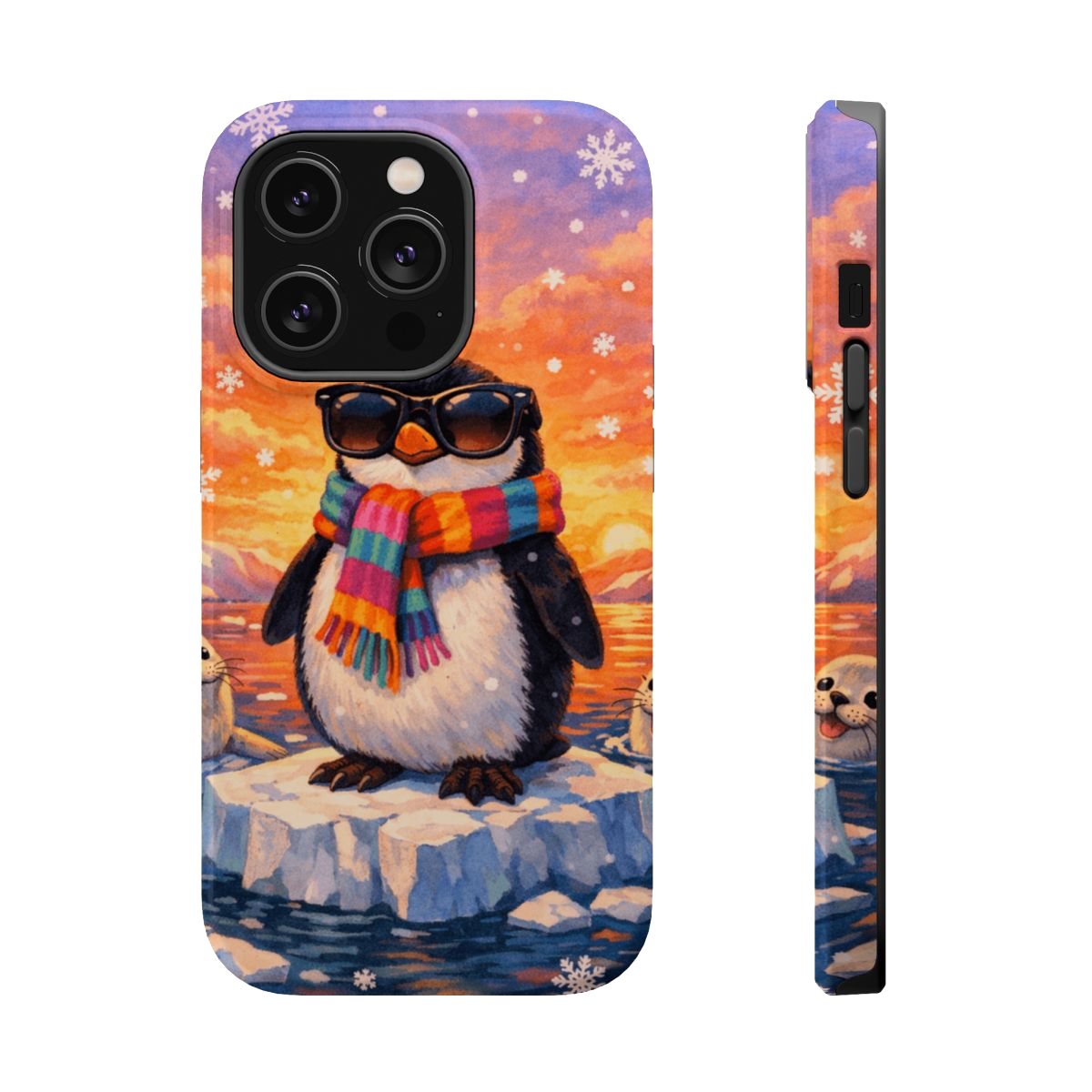 Cool Penguin Vibes Magnetic Phone Case - iPhone 14 Pro